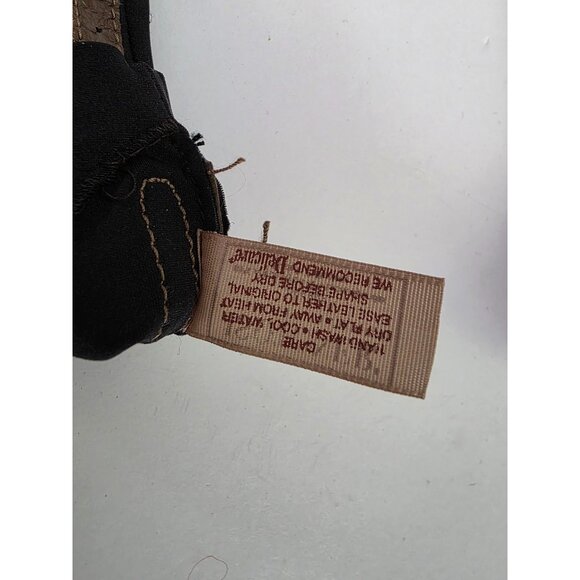 Vtg Isotoner Womens Black & Brown Leather Gloves One Size - Picture 5 of 5